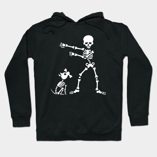 Flossing floss like a boss skeleton dog dance Hoodie by LaundryFactory